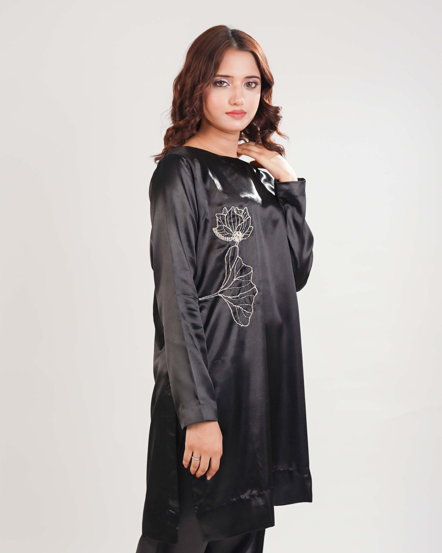 Black Silk 2piece