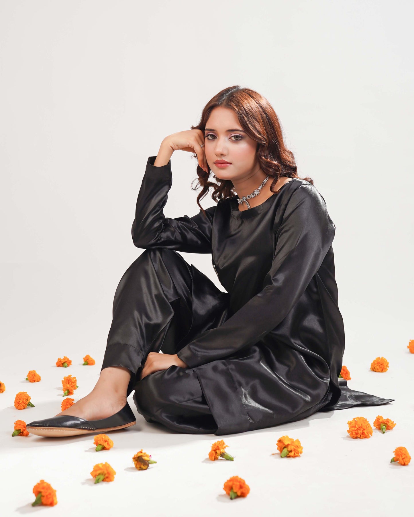 Black Silk 2piece