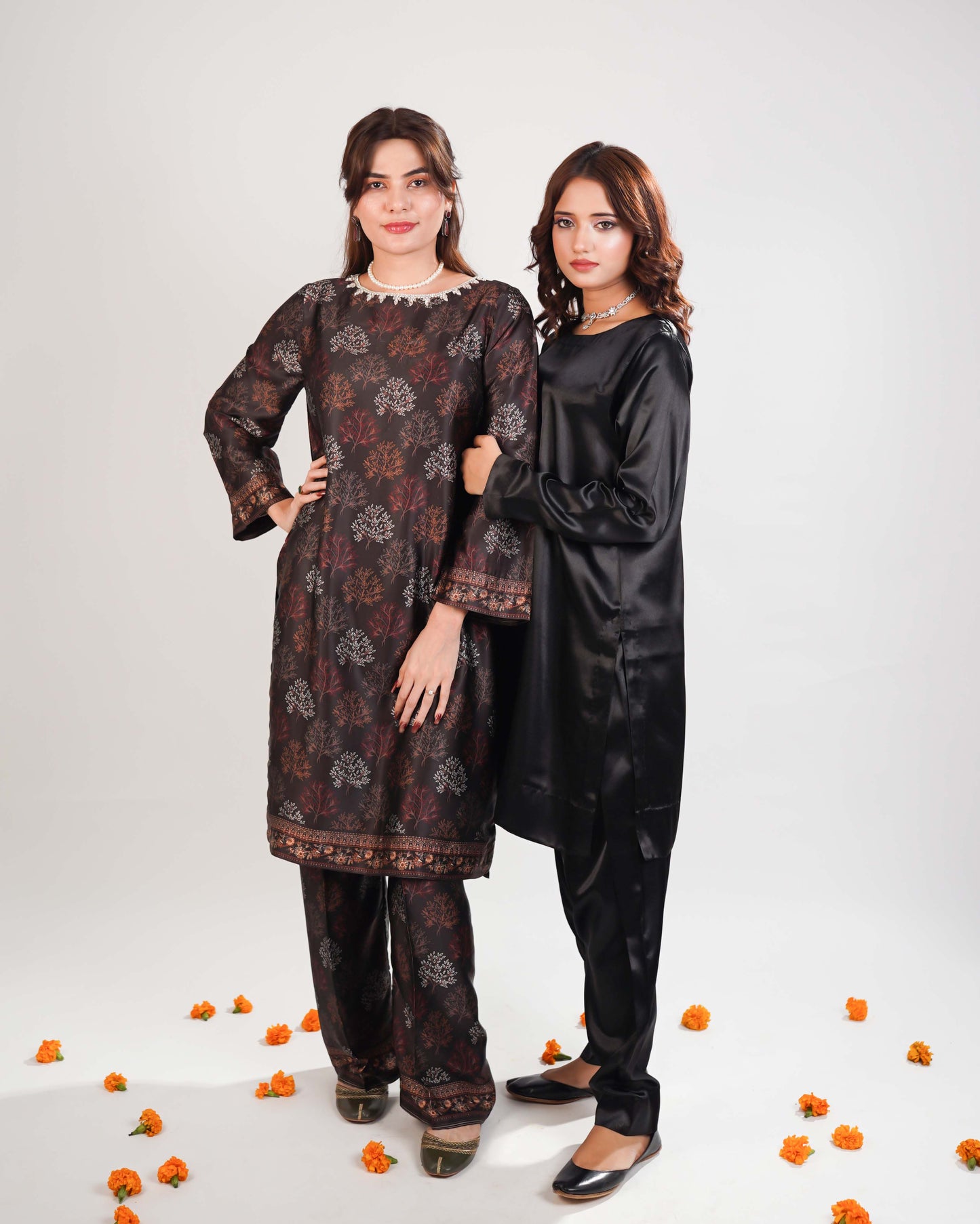 Black Silk 2piece