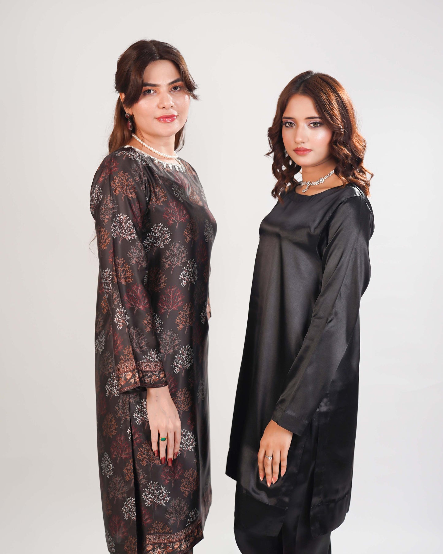 Black Silk 2piece