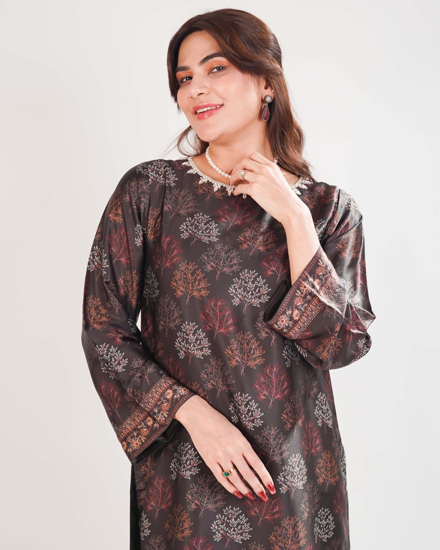 Printed Silk 2piece