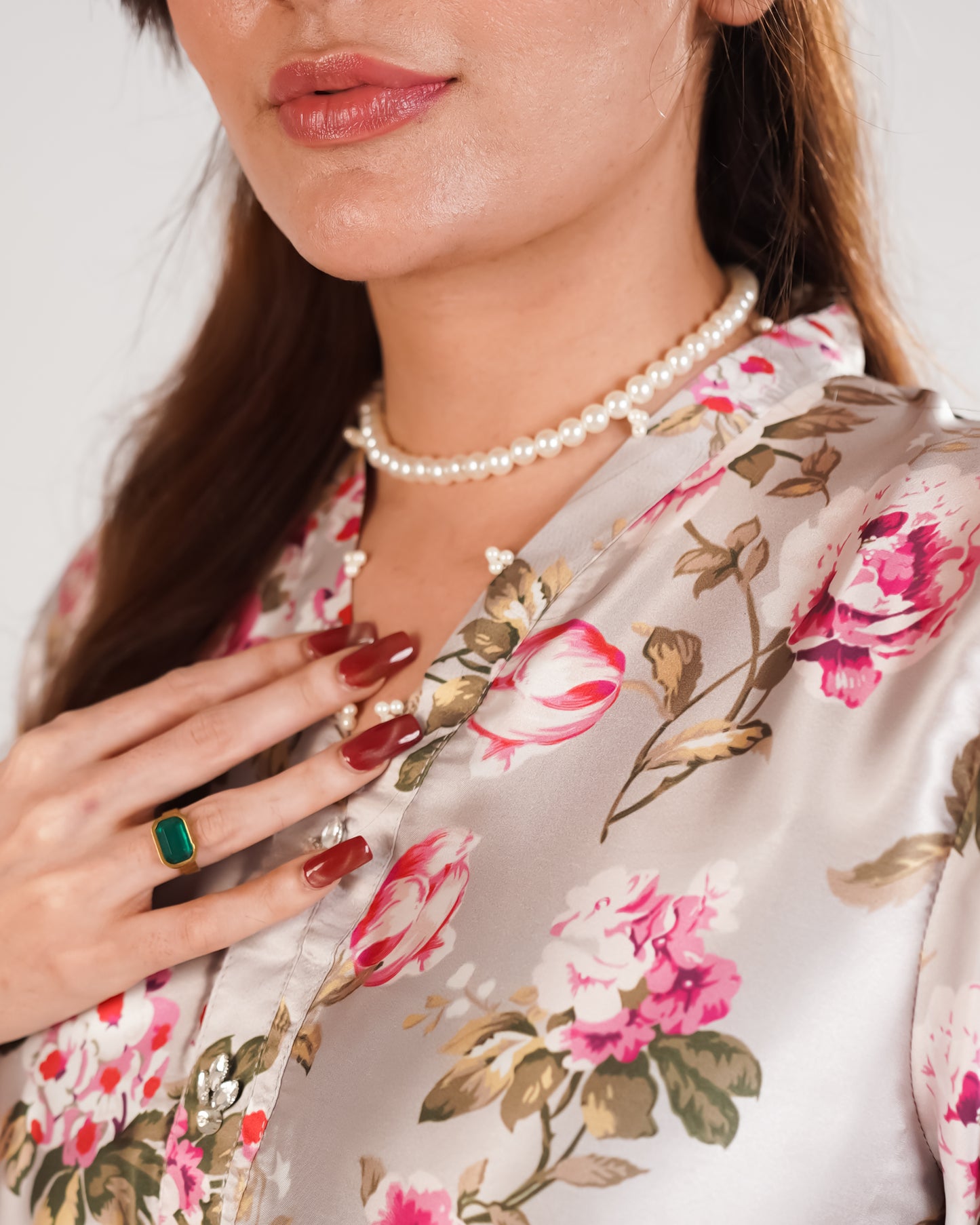Printed Silk 2piece