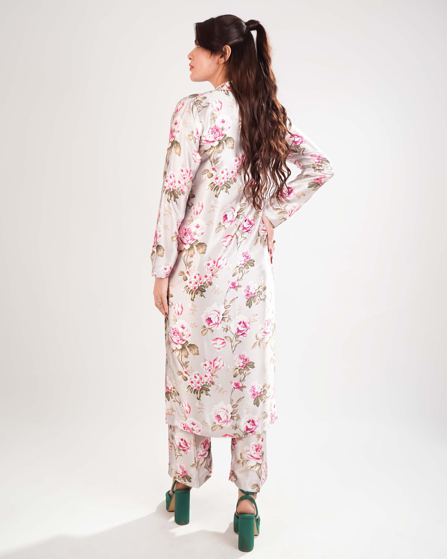 Printed Silk 2piece