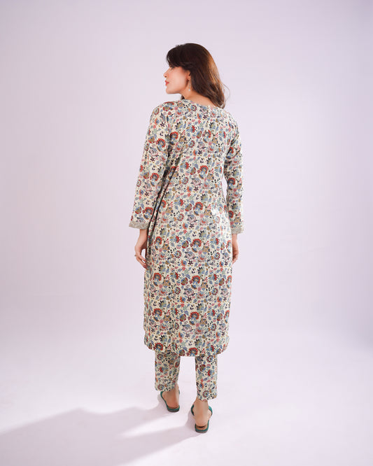 Printed Arabic Lawn 2Piece