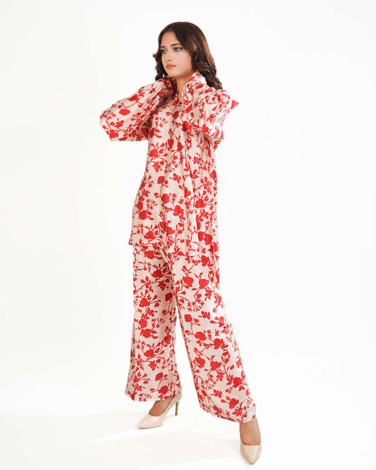 Printed Silk 2piece