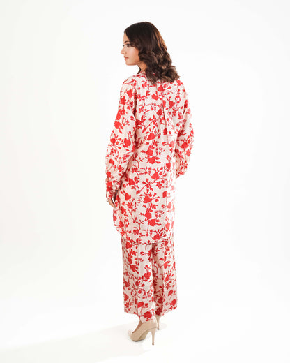Printed Silk 2piece