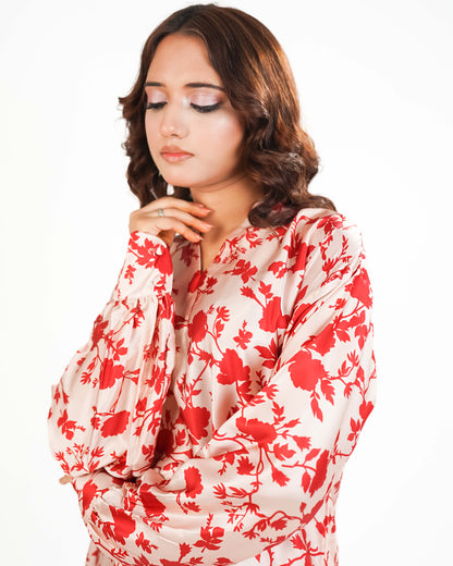 Printed Silk 2piece