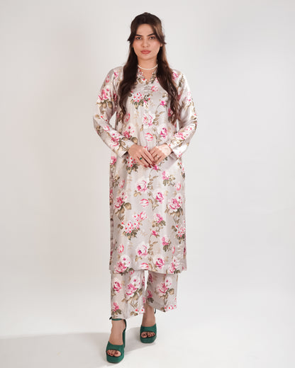 Printed Silk 2piece