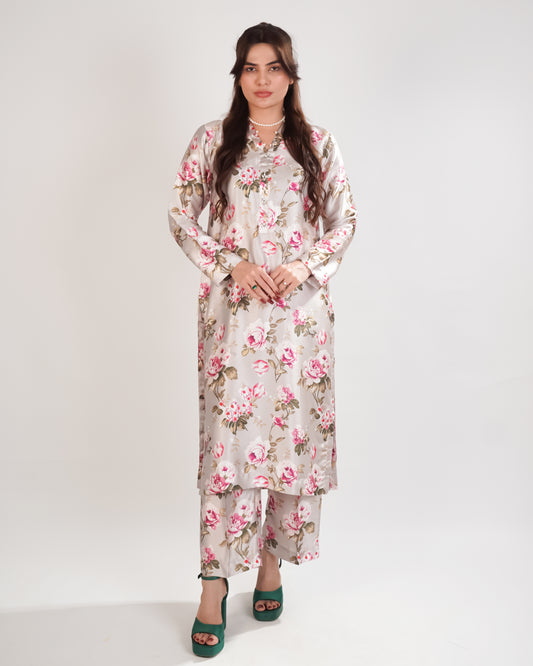Printed Silk 2piece