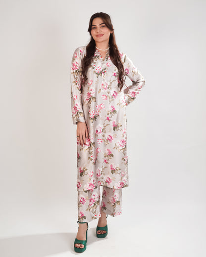 Printed Silk 2piece