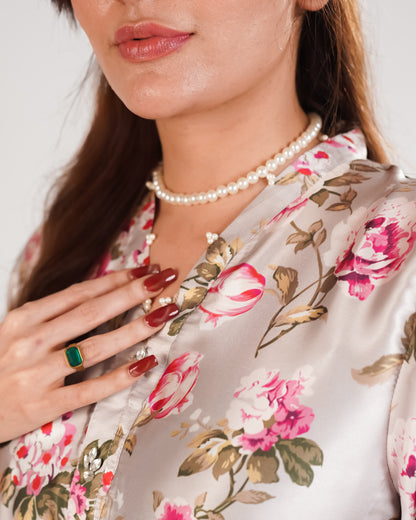 Printed Silk 2piece