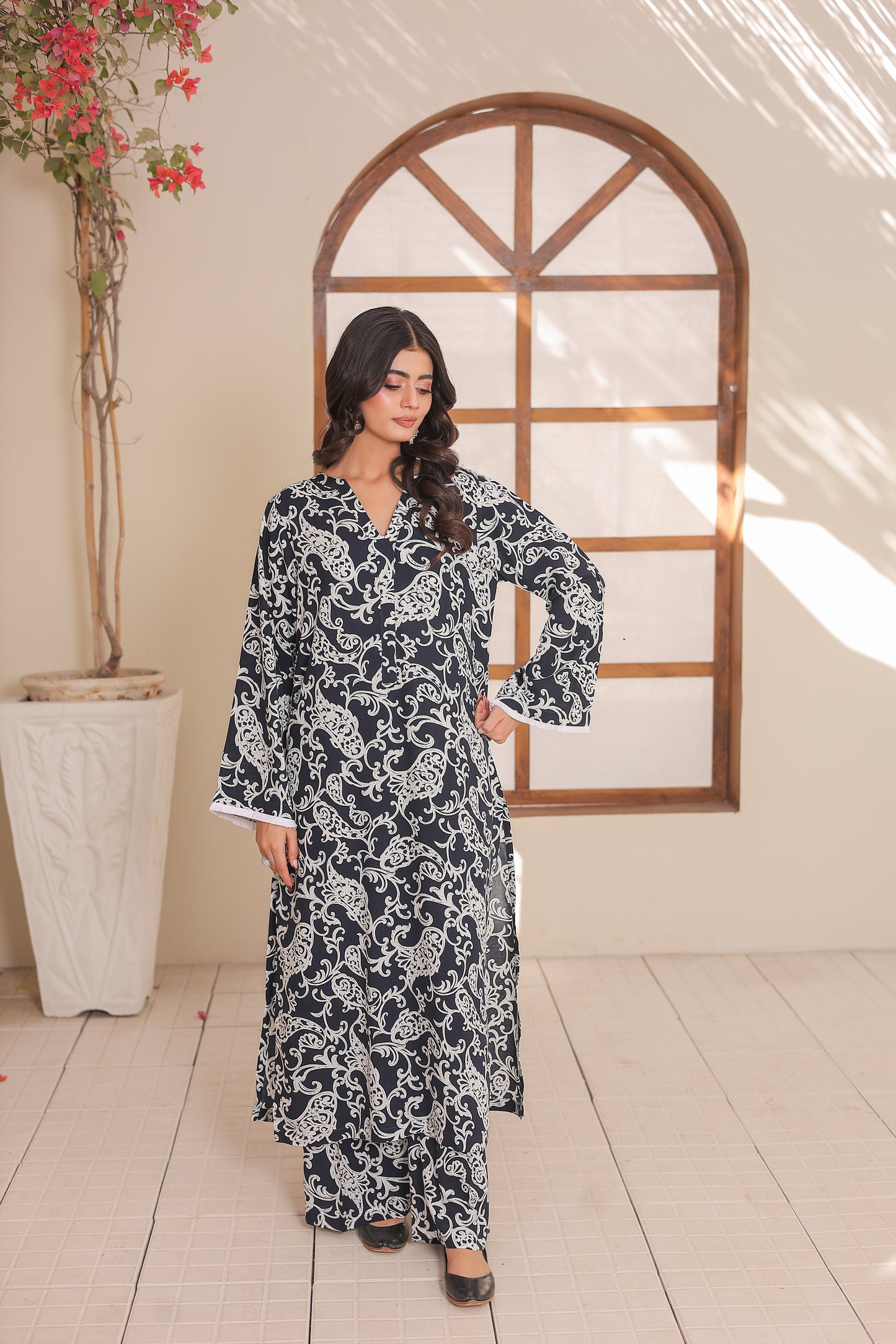 Stitched / Viscose Linen