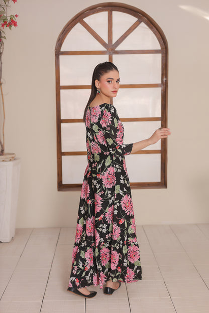 Stitched / Silhouette Floral Maxi