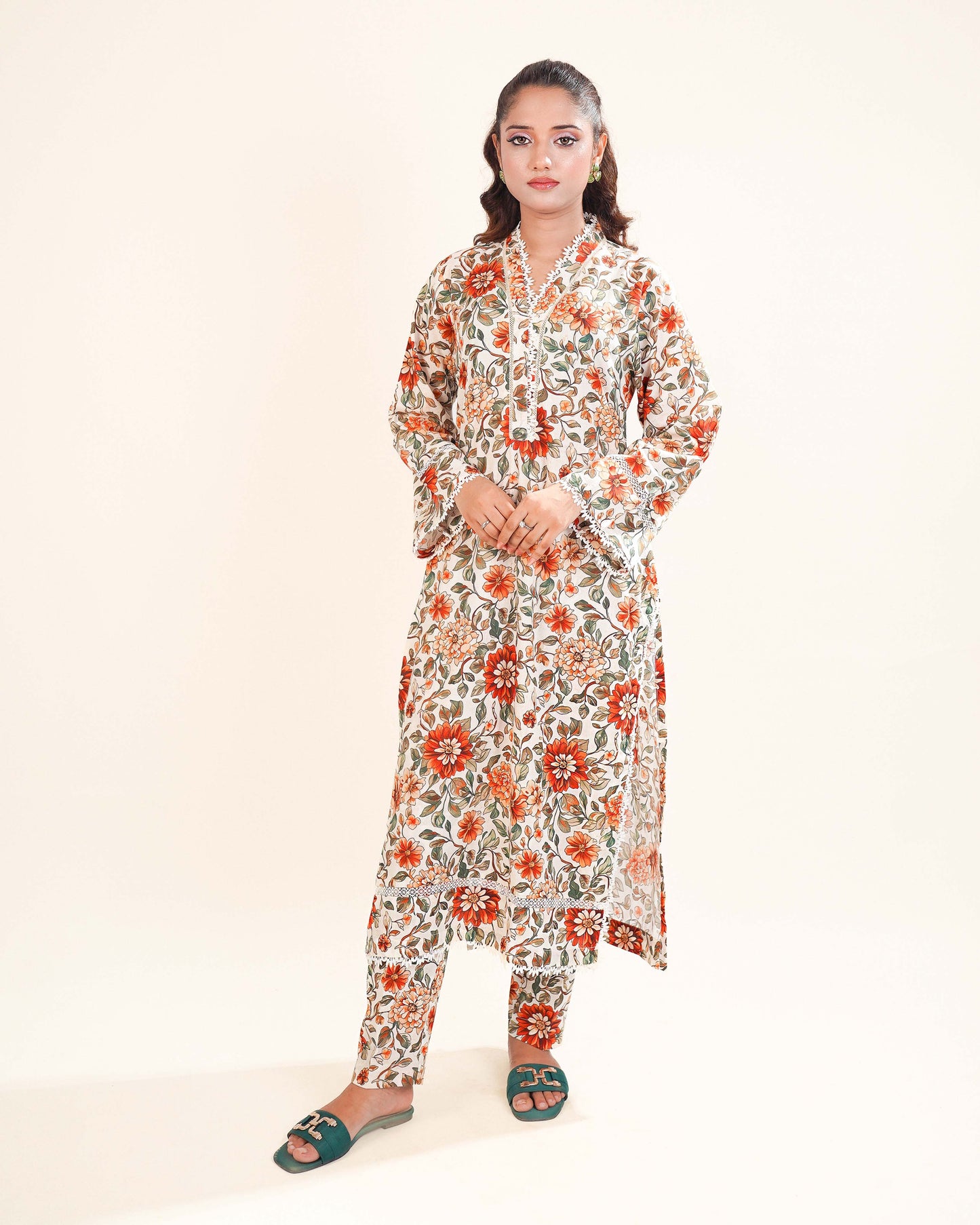 Printed Arabic Lawn 2piece