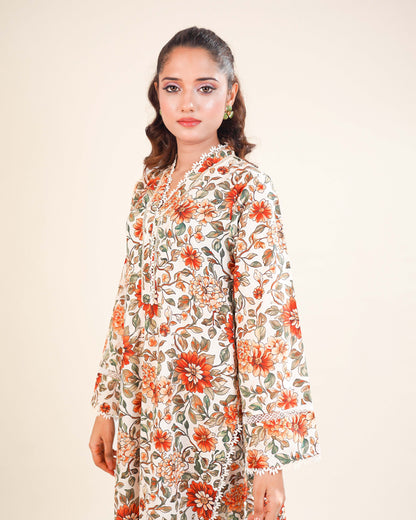 Printed Arabic Lawn 2piece