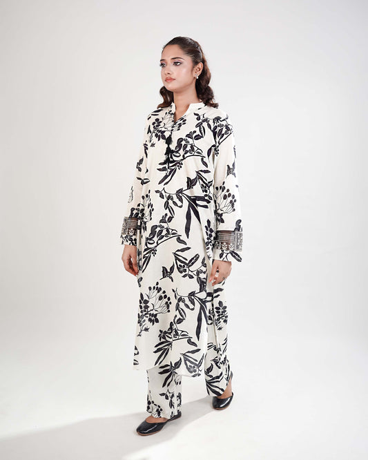 Printed Arabic Lawn 2piece