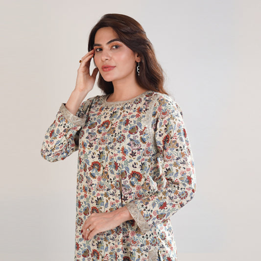 Printed Arabic Lawn 2Piece