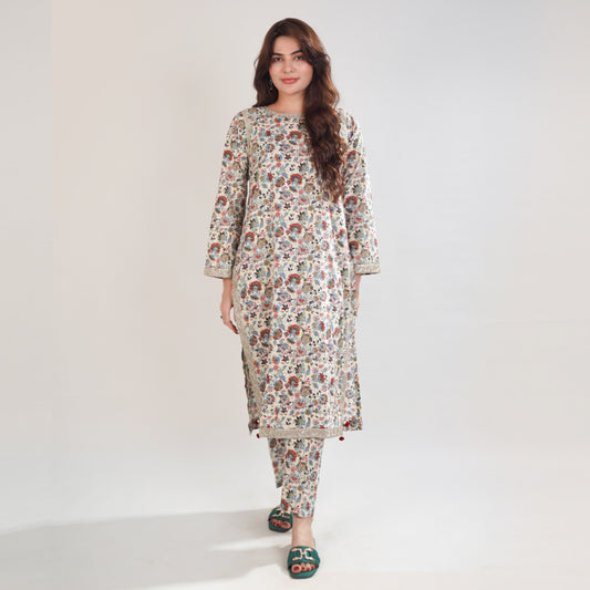Printed Arabic Lawn 2Piece