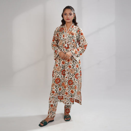Printed Arabic Lawn 2piece