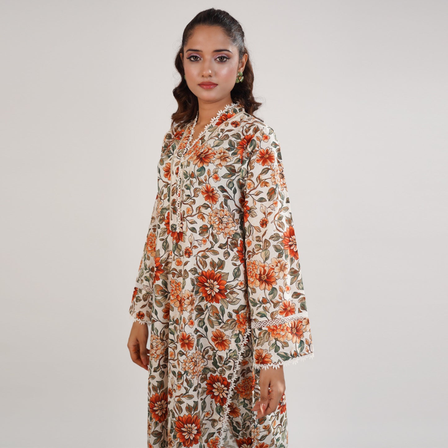 Printed Arabic Lawn 2piece
