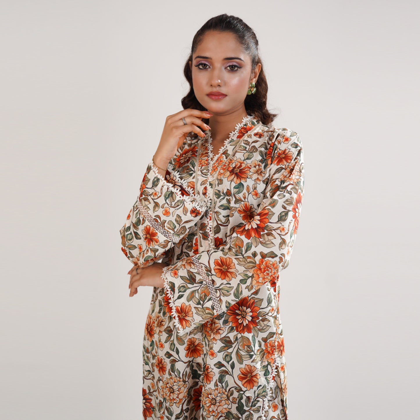 Printed Arabic Lawn 2piece